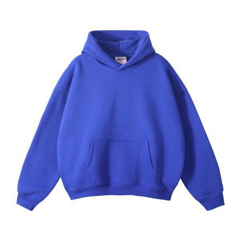 Hooded Sweater Men's Autumn Fashion Brand Simple All-matching Fleece-lined