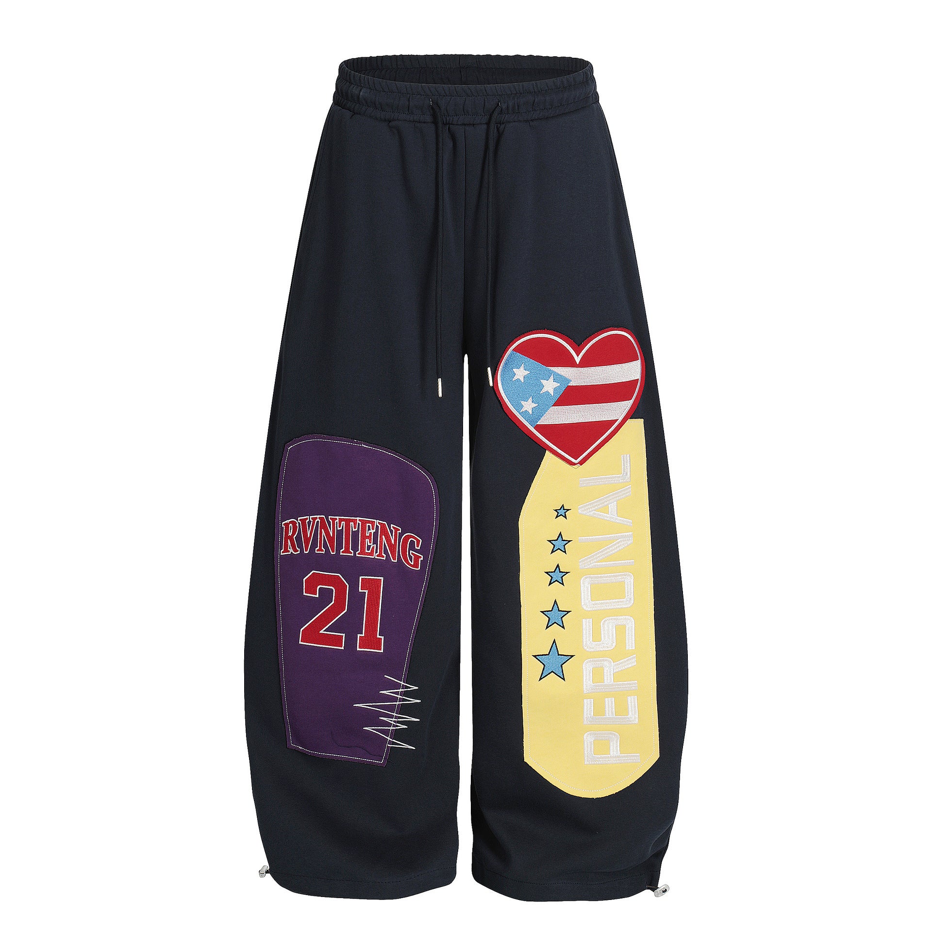 Men's Fashion Letter Pattern Loose Casual Pants