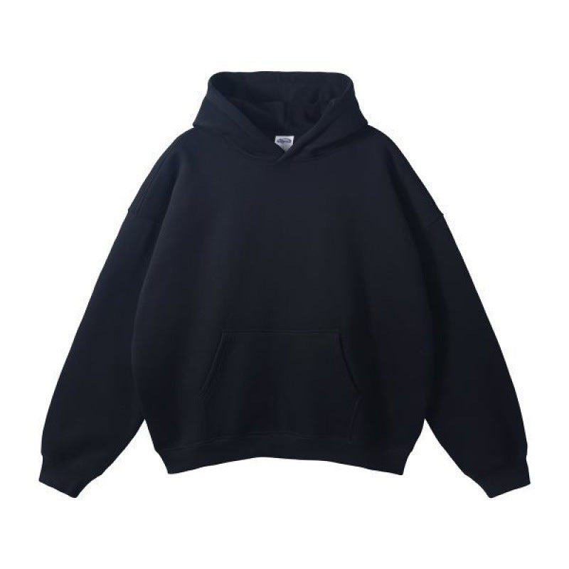 Hooded Sweater Men's Autumn Fashion Brand Simple All-matching Fleece-lined
