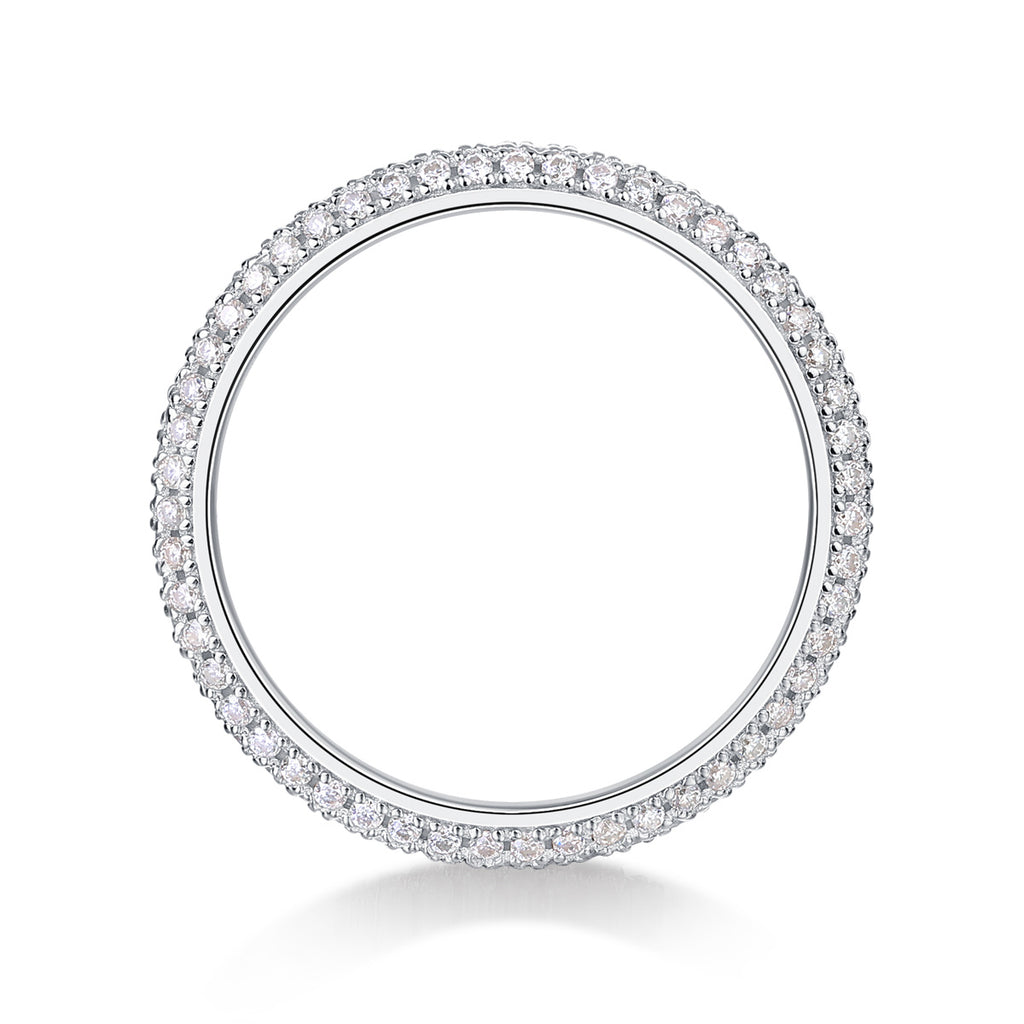 MR.RIGHT- A Fashionable And Luxurious Jewelry Accessory Set With Moissanite S925 Sterling Silver And Platinum-plated Diamond