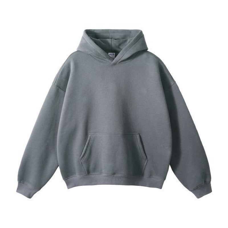 Hooded Sweater Men's Autumn Fashion Brand Simple All-matching Fleece-lined